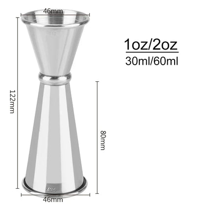Stainless Steel Double Shot Jigger Cocktail Measure Cups - Smarsty