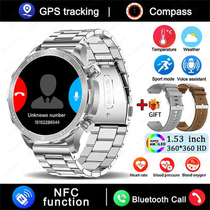 Bluetooth Call Smart Watch For Men With GPS Waterproof - Smarsty