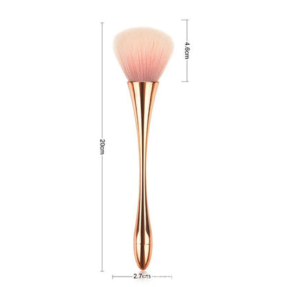 Big Size Soft Fluffy Glitter Powder Brush for Manicure - Smarsty