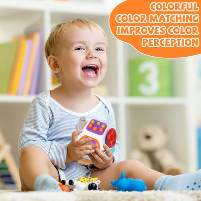Montessori Sensory Toys Baby Busy Cube Activity Travel Toy Educational Learning Fidget Toys for Fine Motor Skills Children Gift - Smarsty