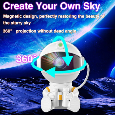 Astronaut Projector Galaxy Starry Night Lights for Bedroom LED Nebula Lamp Decoration Child Adult Holiday Gift - Smarsty