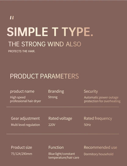 High-Speed Hair Dryer with Low Noise Technology - Smarsty