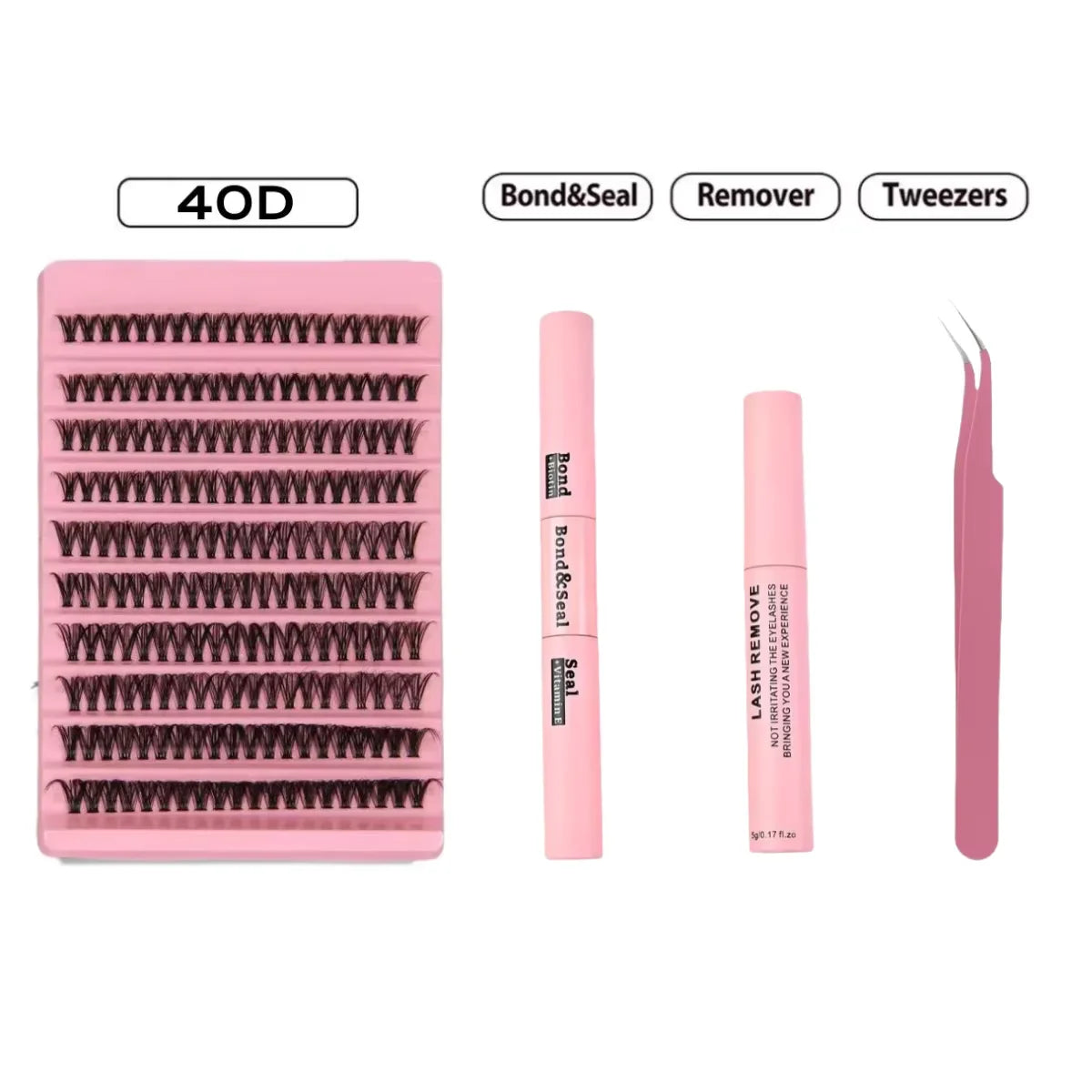 MIAOJIE DIY Eyelash Set with 200 Individual Lashes - Smarsty