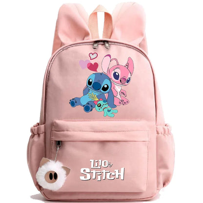 HOT Disney Lilo Stitch Backpack for Girl Boy Student Teenager Children Rucksack Women Casual School Bags Kids Birthday Gift Toy - Smarsty