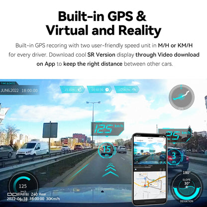 Z40 Dash Cam Featuring GPS 1944P FullHD Video Pro Elite - Smarsty