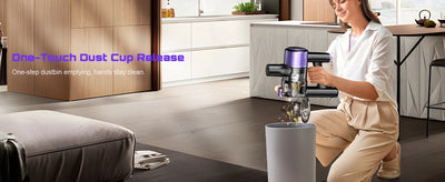 Cordless Vacuum Cleaner, 55Kpa/500W/45min 10 in 1 Powerful Stick Lightweight Vacuum Cleaner for Home Pet Hair/Hard Floor/Carpet - Smarsty