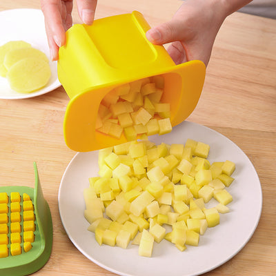Multifunctional Cucumber Potato Slicer Household Hand Pressure Onion Dicer Kitchen Tools Vegetable Chopper French Fries Cutter by Smarsty