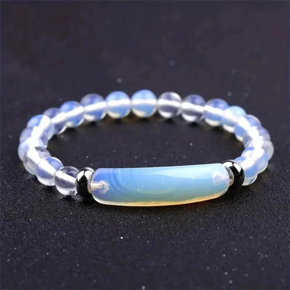 Handmade Turquoise Malachite Healing Stone Bracelet - Smarsty