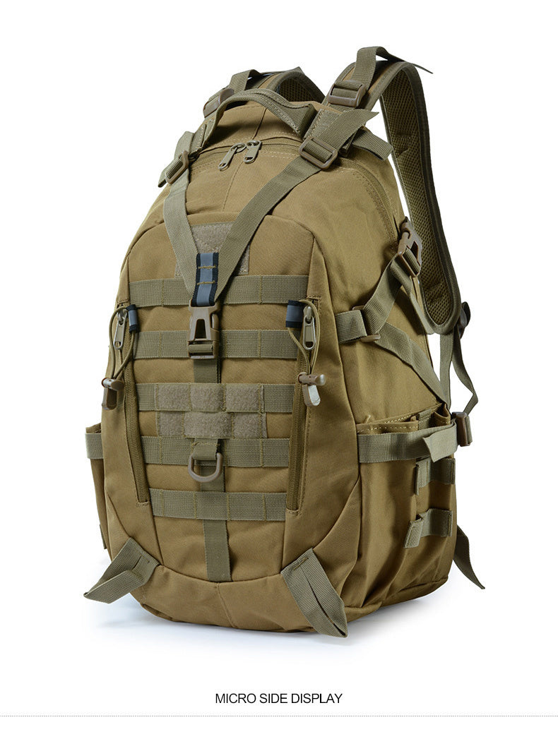 40L Tactical Backpack for Men Camping Hiking Backpacks Reflective Outdoor Travel Bags Survival Molle Climbing Rucksack Bag - Smarsty