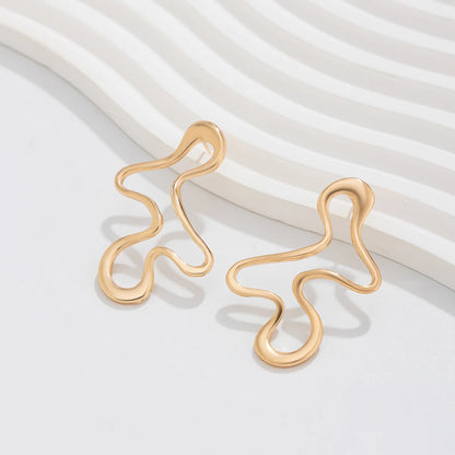 Minimalist Gold Geometric Stud Earrings for Women’s Style - Smarsty
