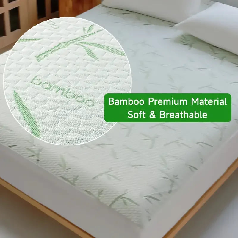 Waterproof Bamboo Mattress Cover with Deep Pocket - Smarsty