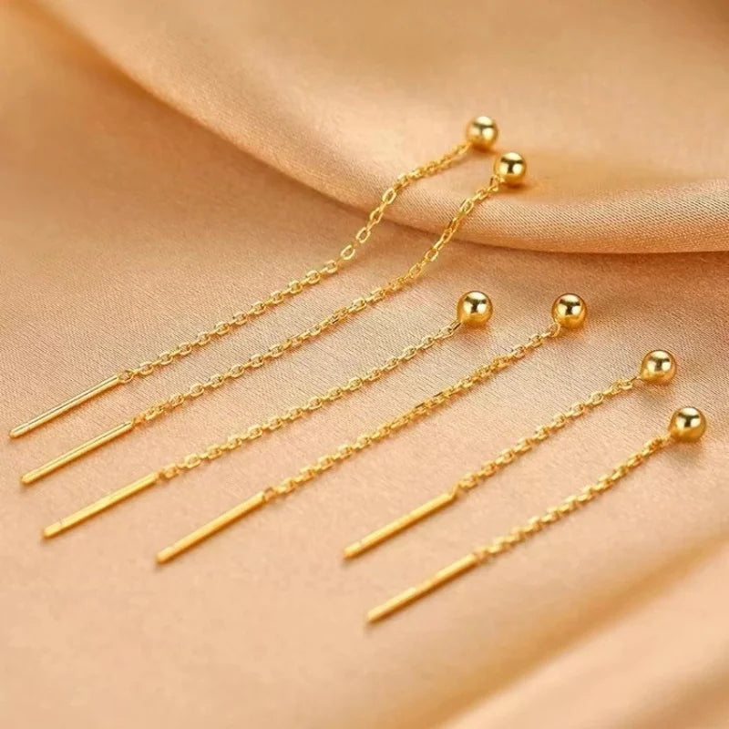 Silver Geometric Dangle Earrings for Women Stylish Drop Design - Smarsty
