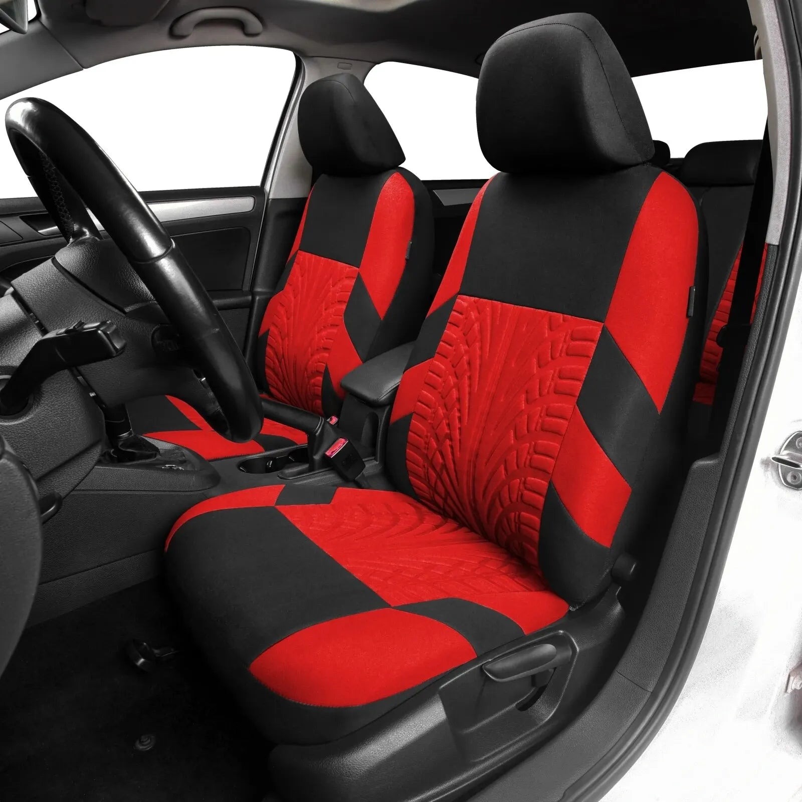 Universal Car Seat Covers Full Set Front And Rear Bench - Smarsty