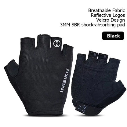 INBIKE Breathable Half Finger Cycling Gloves with Shock Absorption - Smarsty