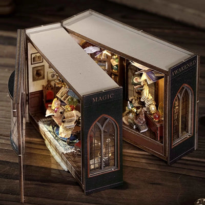 Wooden Miniature Doll House 3D Puzzle Assembly Building Model Kit Small Room Toys Home With Furniture Lighting Wooden Craft Gift by Smarsty