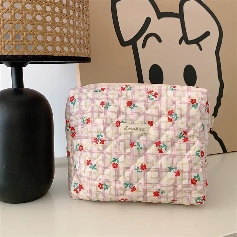 Large Capacity Women's Cosmetic Bags Cases Casual Ladies Small Storage Bag with Zipper Female Travel Clutch Bag Small Handbags - Smarsty