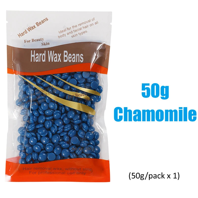 500g/200g/50g Hard Wax Beans for Hair Removal Body European Brazilian Pearl for Wax Warmer Waxing Beans for Wax Heater Machine - Smarsty