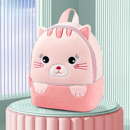 Plush Kindergarten Backpack Anti Lost Cute Design Kids - Smarsty