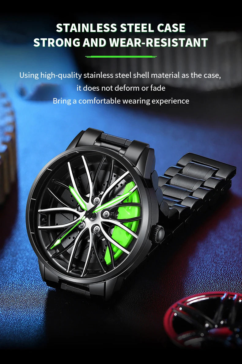 2024 New VA VA VOOM Black Stainless Steel Sports Watch - Smarsty
