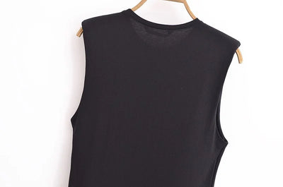 MUJER 2025 Woman Dresses Belt Pleated Midi Dress Women Sleeveless Summer Dress Woman Knitted Party Dresses for Women Sundress - Smarsty