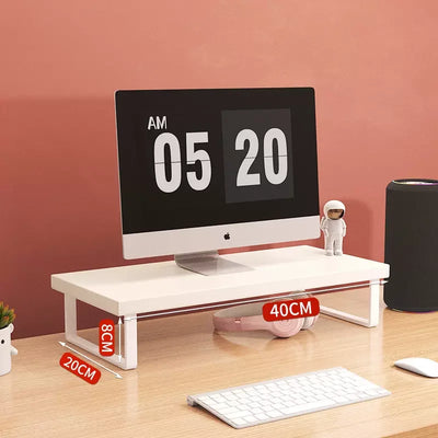 30/40/50cm Monitor Raised Shelf Office Laptop Bracket Desktop Computer Stand Desktop Rack Home Storage Holders Organizer by Smarsty
