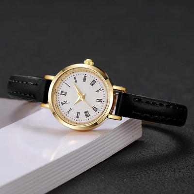 Fashionable Women's Quartz Watch with Leather Band - Smarsty