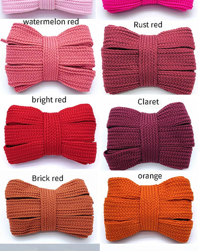 2cm Wider Flat Shoelaces New Casual Sneakers Laces for Shoes Fashion Rope Shoelace 100/120/140/160CM Shoes Accessories 1Pair - Smarsty