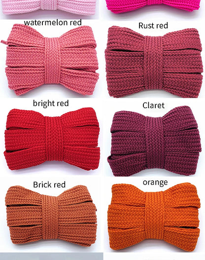 2cm Wider Flat Shoelaces New Casual Sneakers Laces for Shoes Fashion Rope Shoelace 100/120/140/160CM Shoes Accessories 1Pair