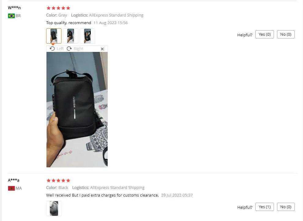 Anti Theft Chest Bag USB Charge Crossbody Sling Pack - Smarsty