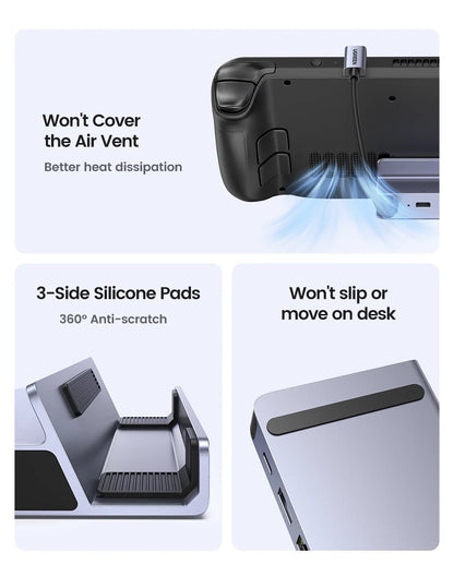 USB C Docking Station For Steam Deck 4K60 HDMI RJ45