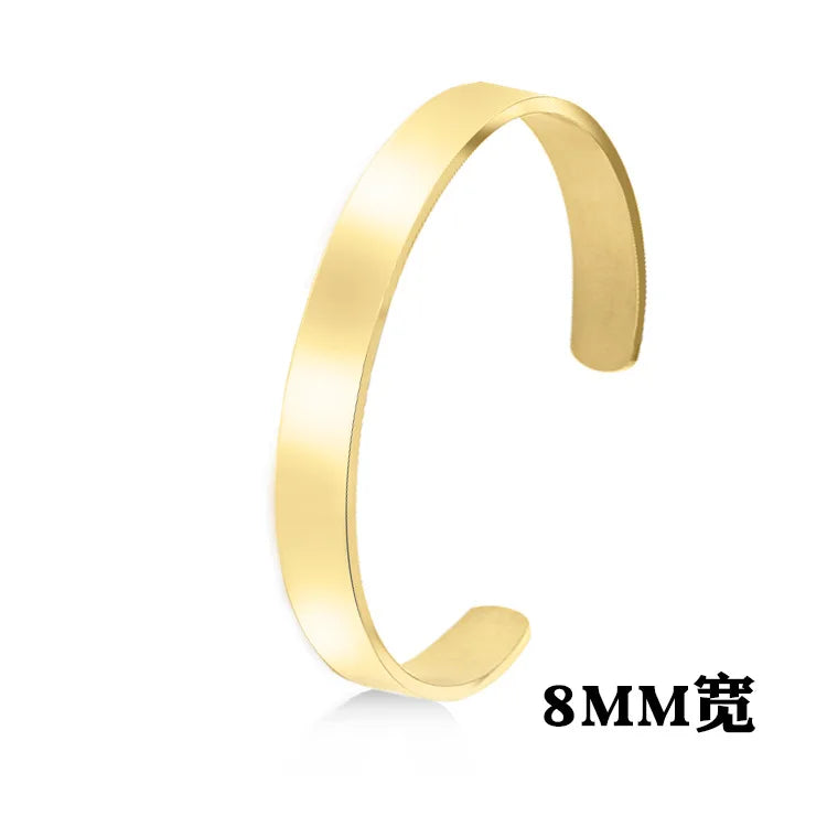 Adjustable Stainless Steel Men Bracelet Glossy Finish - Smarsty