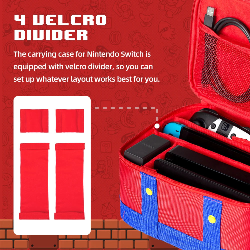 Large Protective Case for Nintendo Switch OLED Travel - Smarsty