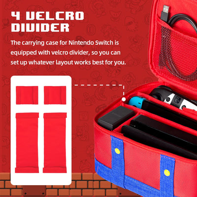 Large Protective Case for Nintendo Switch OLED Travel - Smarsty