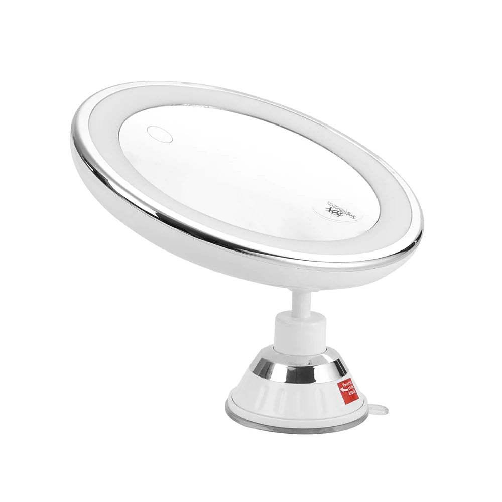 Flexible Gooseneck Makeup Mirror with Bright LED Light - Smarsty