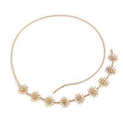 KunJoe Boho Golden Sun Belly Chain for Women - Smarsty