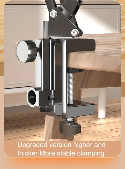 Adjustable Bed Tablet Holder Rotatable Long Arm Metal Desktop Tablet Bracket Mounts Clamp for 4.7-13" for iPad Mini Air Pro