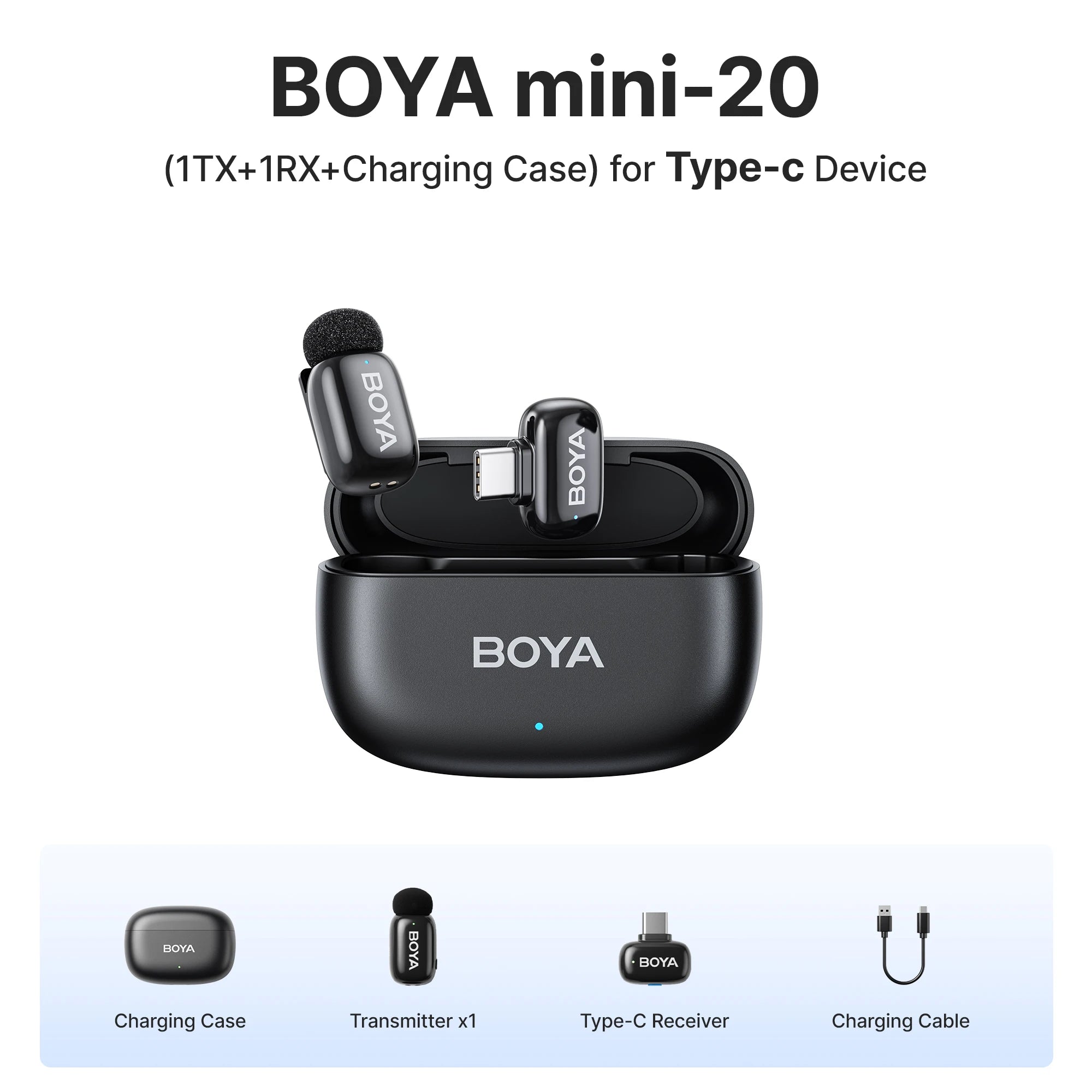 Boya Mini Wireless Lavalier Microphone for Mobile Recording - Smarsty