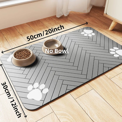 Absorbent Pet Feeding Mat with Waterproof Backing - Smarsty