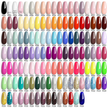 LILYCUTE 6 Pcs Gel Nail Polish Set Bright Pink Varnish - Smarsty
