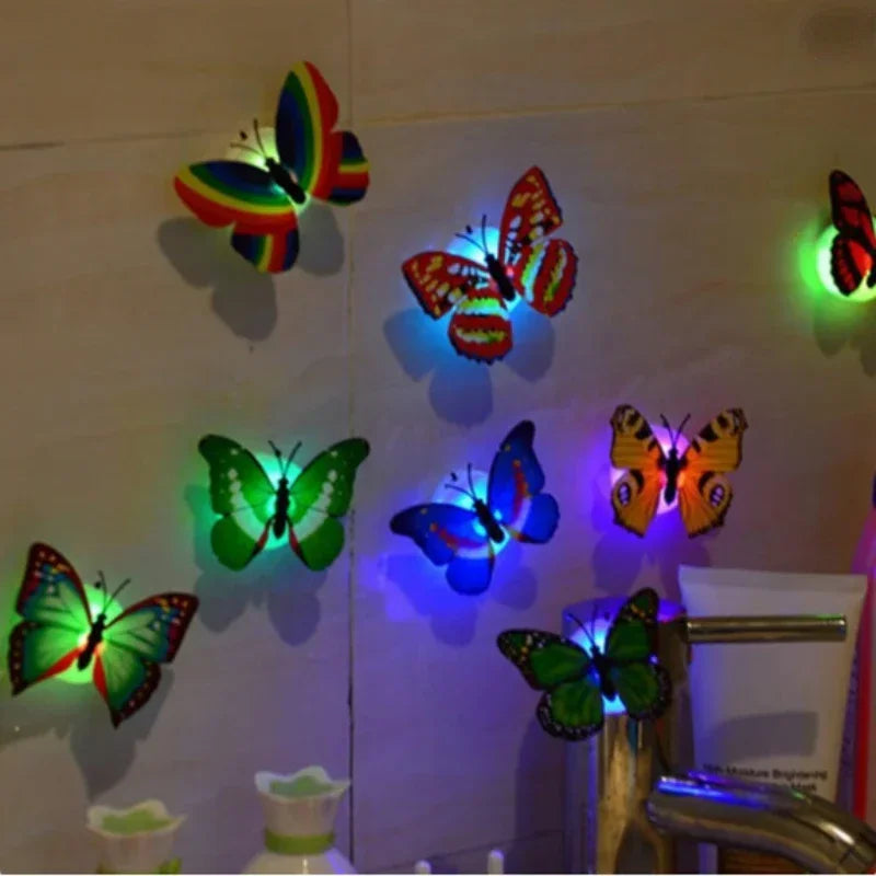 3D LED Butterfly Wall Stickers for Creative Decor - Smarsty
