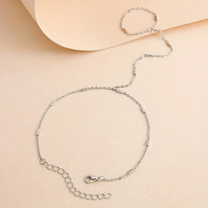 Women's Summer Minimalist Finger Ring Bracelet - Smarsty