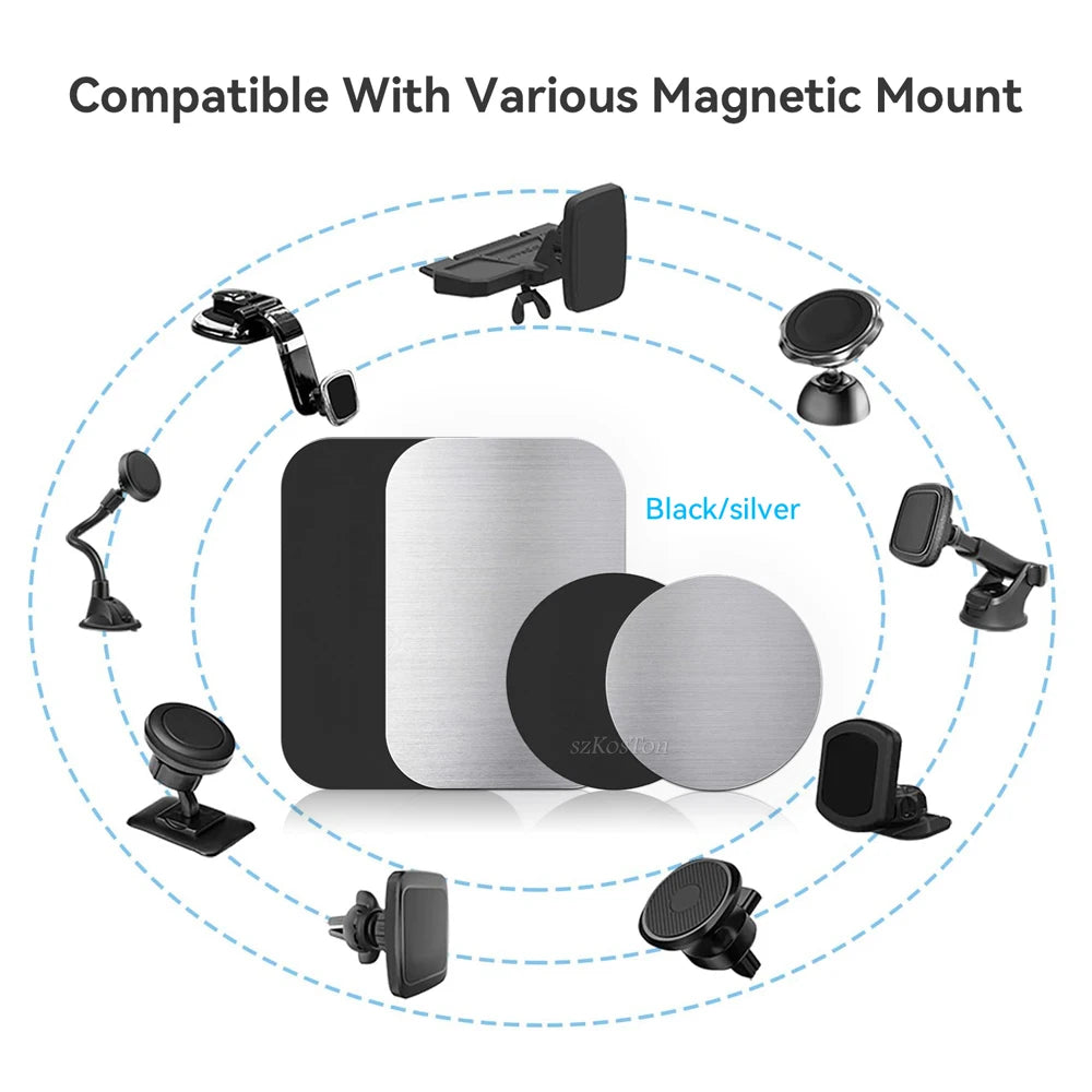 Magnetic Car Phone Holder Metal Plate For Smartphone - Smarsty
