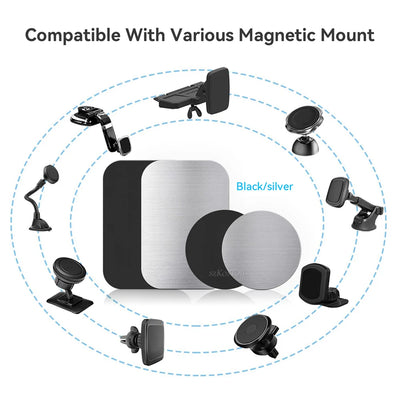 Magnetic Car Phone Holder Metal Plate For Smartphone - Smarsty