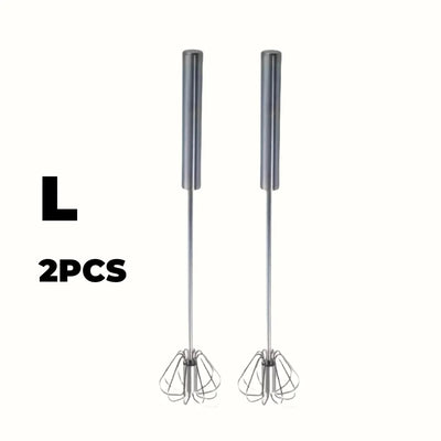 Stainless Steel Egg Beater Durable Semi-Automatic Mixer for Effortless Egg Cream Mixing Stirring and Beating for Kitchen Baking - Smarsty