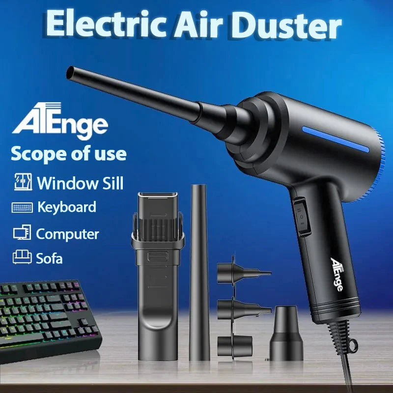500W Electric Air Duster For PC Keyboard Cleaning Power