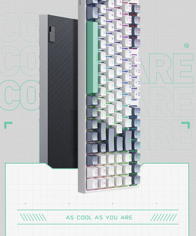 Hot Swappable 94 Key Mechanical Keyboard With RGB Lighting - Smarsty