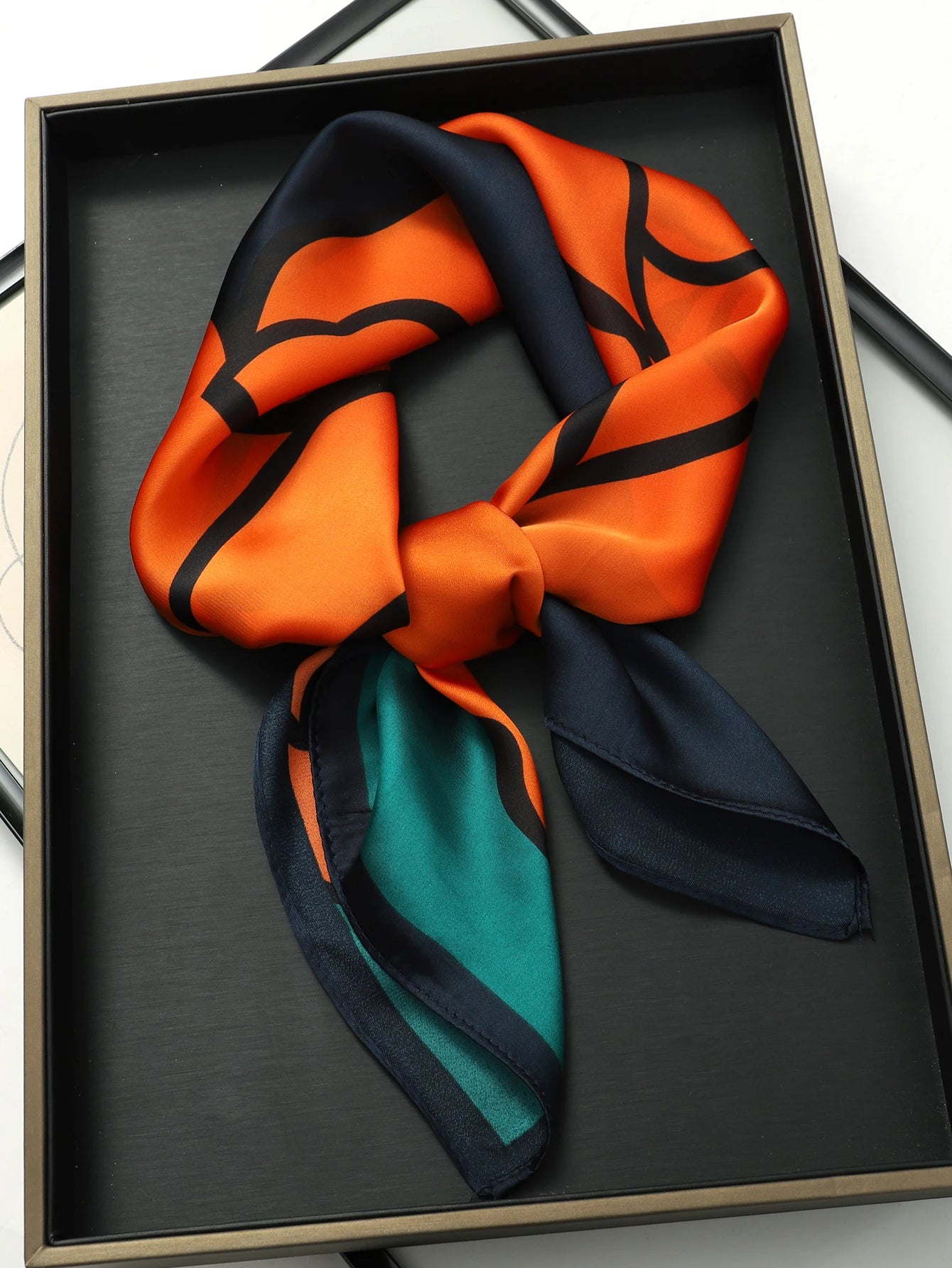 Silk Square Scarf for Women Sun Protection Luxury Shawl - Smarsty