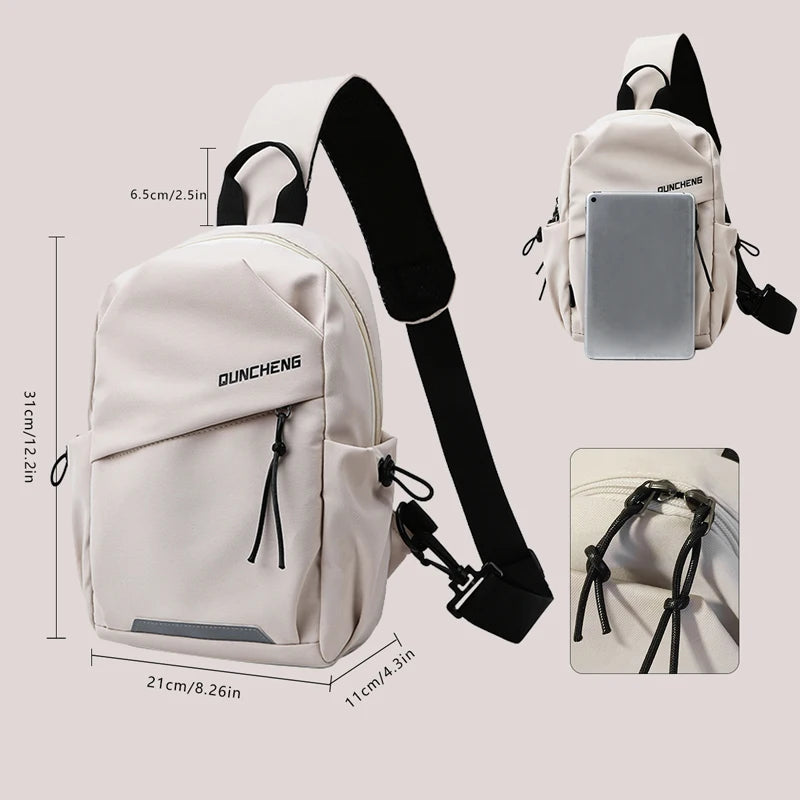 Lightweight Nylon Crossbody Bag Unisex Chest Pack Travel - Smarsty