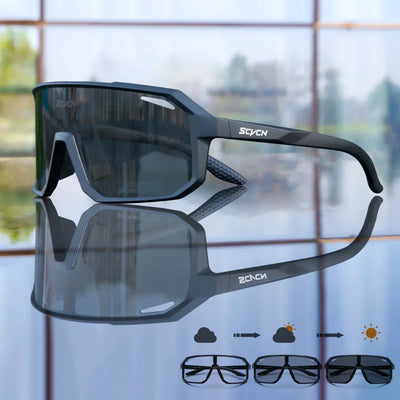 SCVCN Photochromic Cycling Sunglasses MTB Glasses Road Bike Cycling UV400 Goggles Men Women Outdoor Bicycle Sports Eyewear New by Smarsty