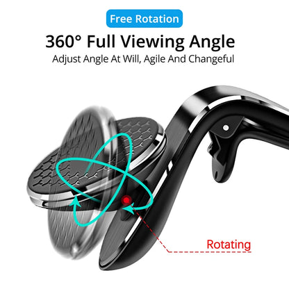 Magnetic Car Phone Holder Air Vent Clip Mount Rotatable - Smarsty